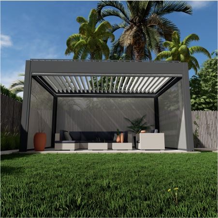 Pergola prieš sieną